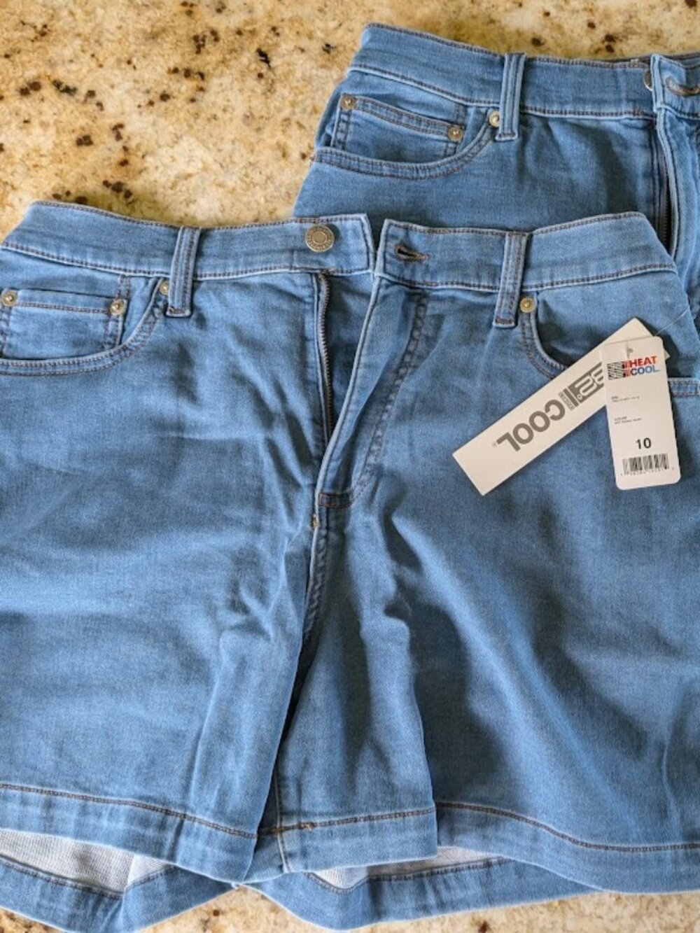 2 pairs denim jean shorts size 10 from 32 Degrees